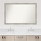 Dove Greywash Narrow Non-Beveled Custom Framed Bathroom Vanity Wall Mirror
